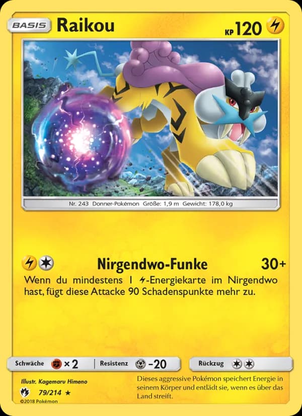 Raikou card in German