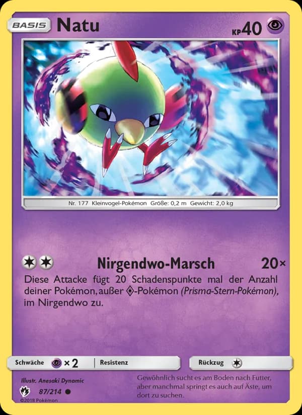 Natu card in German