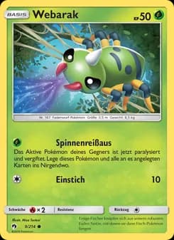 Webarak card in German