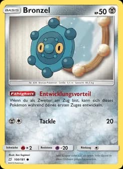 Bronzel card in German