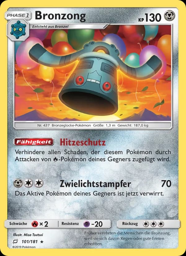Bronzong card in German