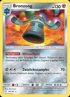 Bronzong card in German