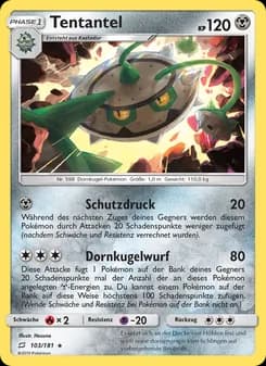Tentantel card in German