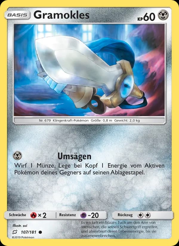 Gramokles card in German