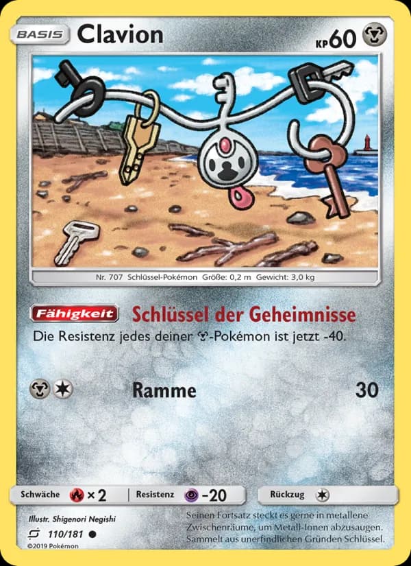 Clavion card in German
