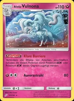 Alola Vulnona card in German