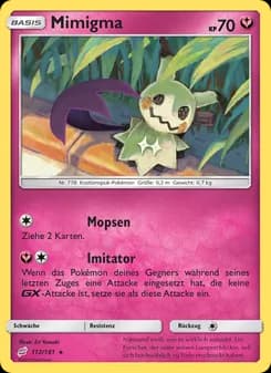 Mimigma card in German
