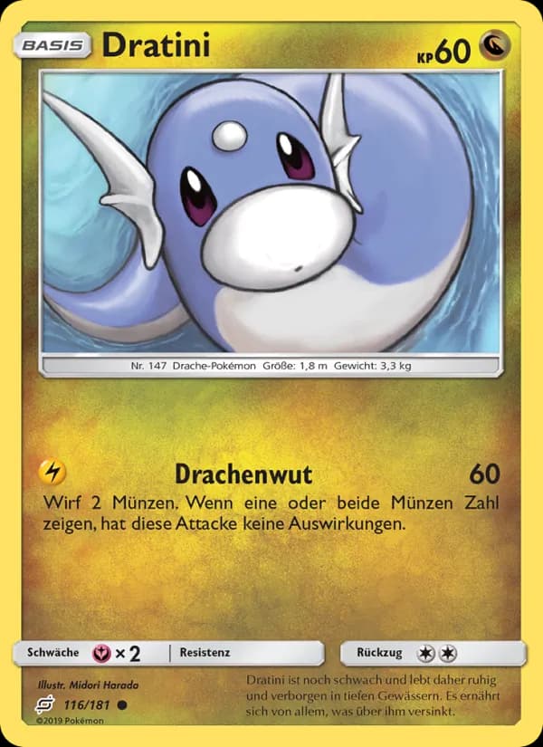 Dratini card in German