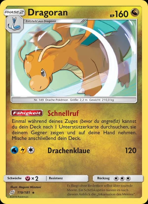 Dragoran card in German
