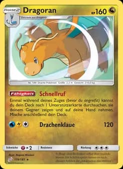Dragoran card in German