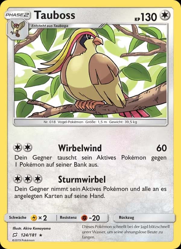 Tauboss card in German