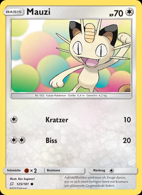 Mauzi card in German