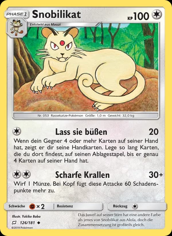 Snobilikat card in German