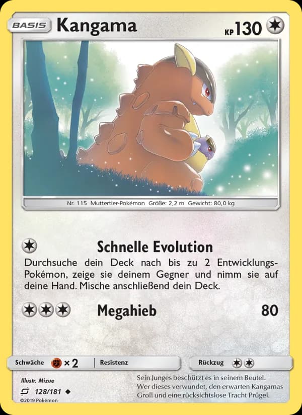 Kangama card in German