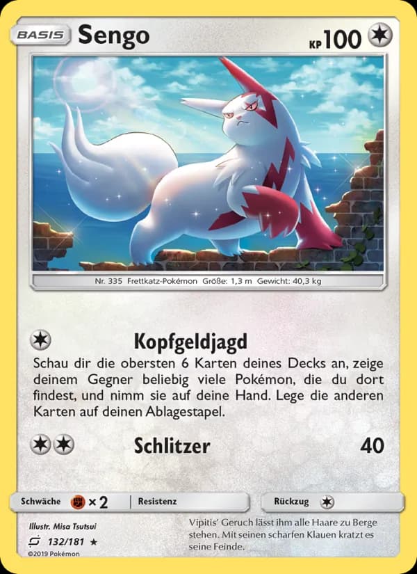 Sengo card in German