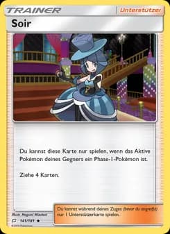 Soir card in German