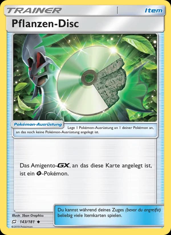 Pflanzen-Disc card in German