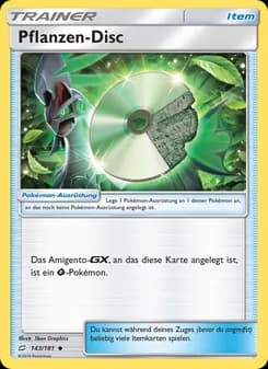 Pflanzen-Disc card in German