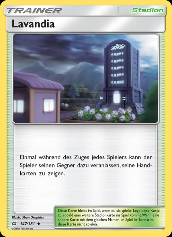 Lavandia card in German