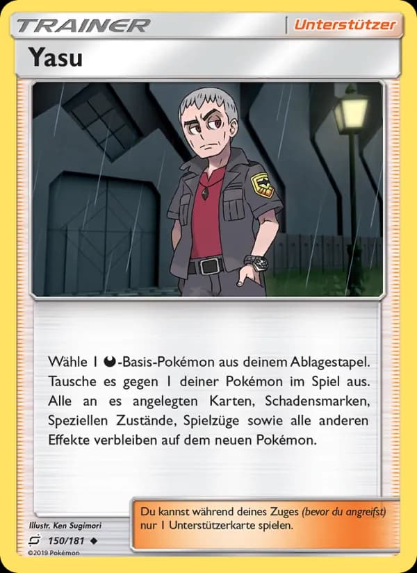 Yasu card in German