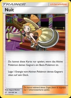 Nuit card in German