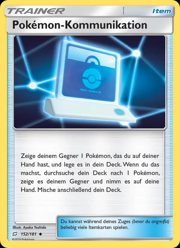 Pokémon-Kommunikation card in German