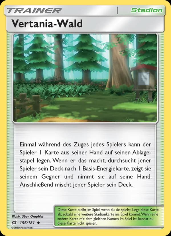 Vertania-Wald card in German