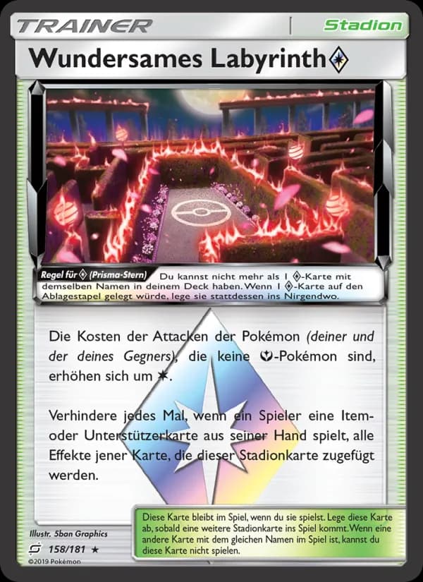 Wundersames Labyrinth ◇ card in German