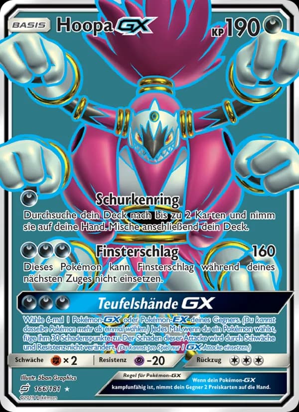 Hoopa GX card in German
