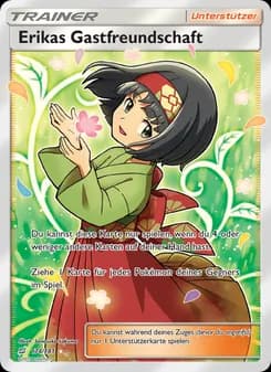 Erikas Gastfreundschaft card in German