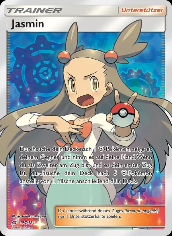 Jasmin card in German
