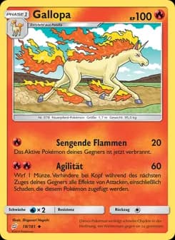 Gallopa card in German