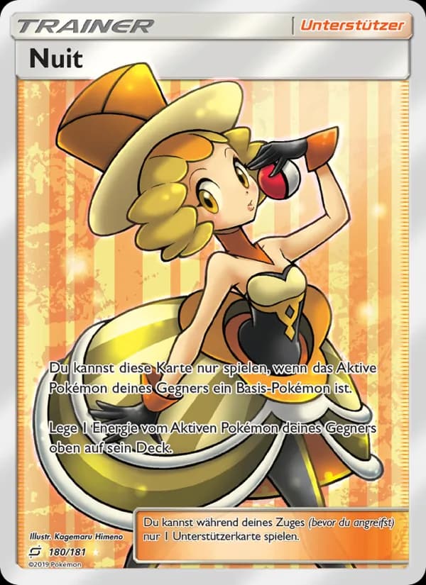 Nuit card in German