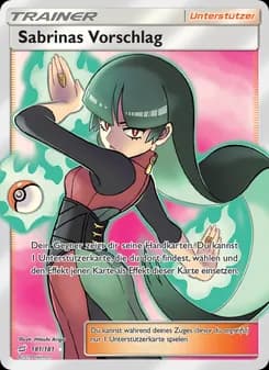 Sabrinas Vorschlag card in German