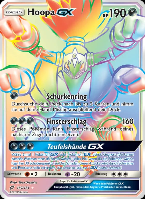 Hoopa GX card in German