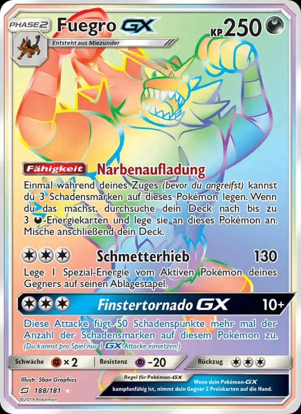 Fuegro GX card in German