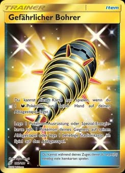 Gefährlicher Bohrer card in German