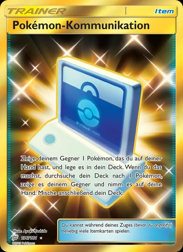 Pokémon-Kommunikation card in German