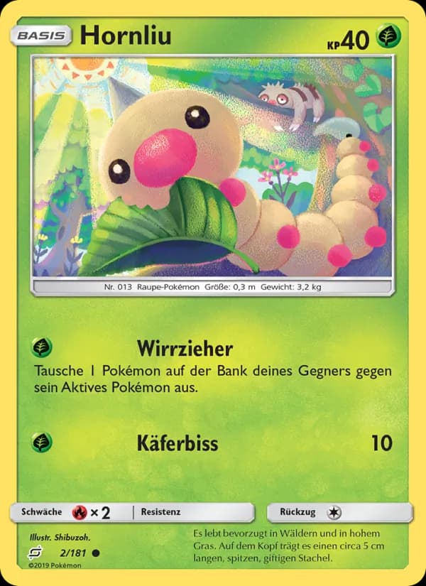 Hornliu card in German