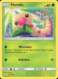 Hornliu card in German