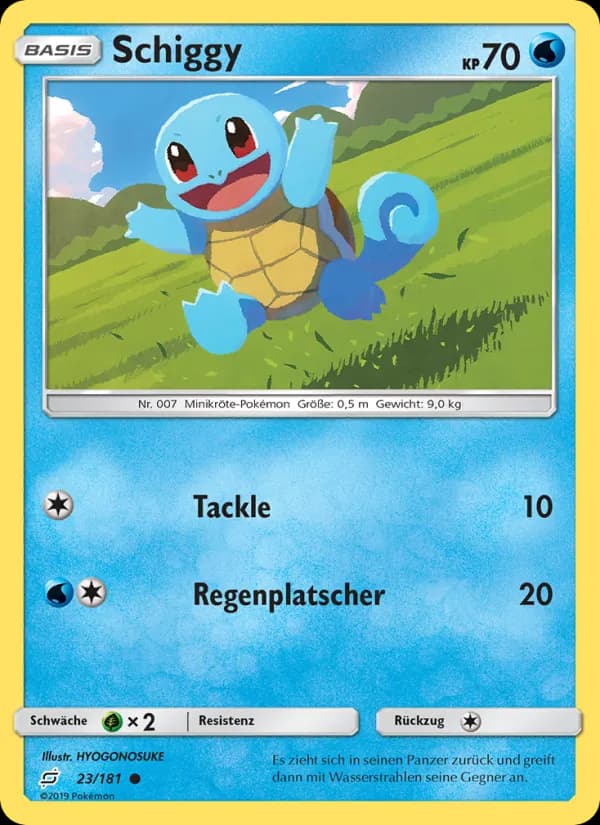 Schiggy card in German