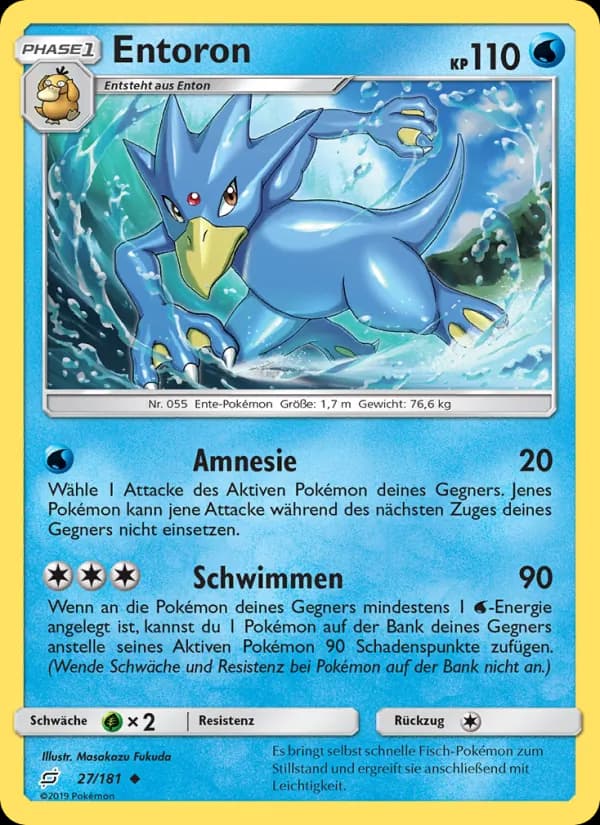 Entoron card in German