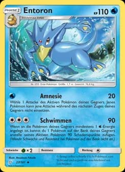 Entoron card in German