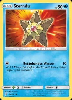 Sterndu card in German