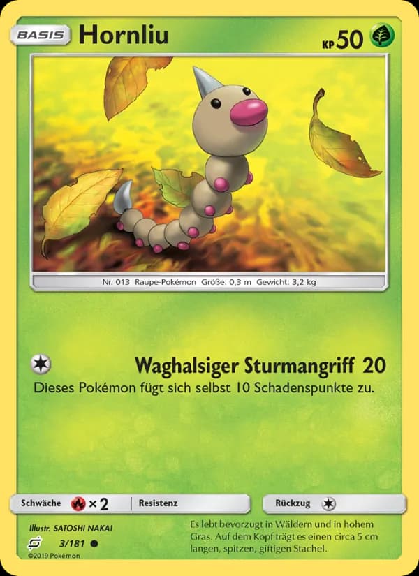 Hornliu card in German
