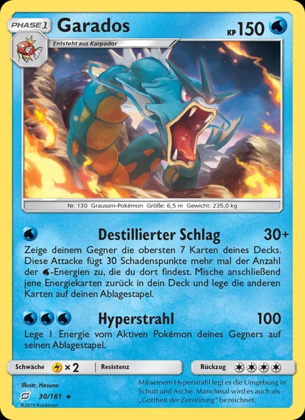 Garados card in German