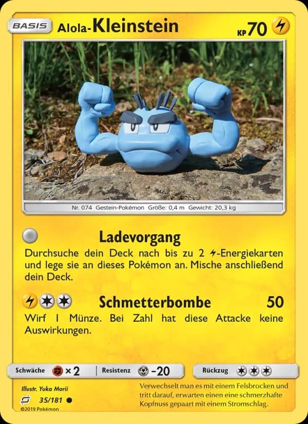 Alola-Kleinstein card in German
