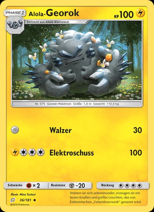 Alola-Georok card in German
