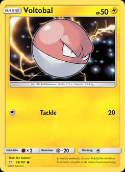 Voltobal card in German