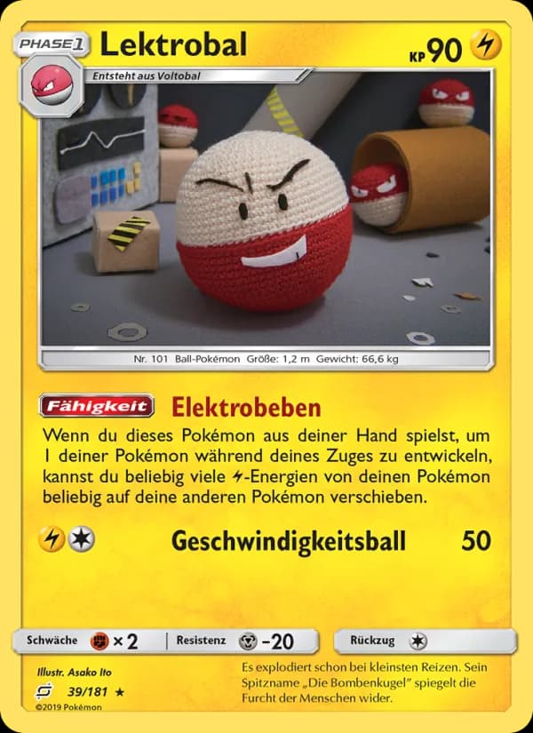 Lektrobal card in German